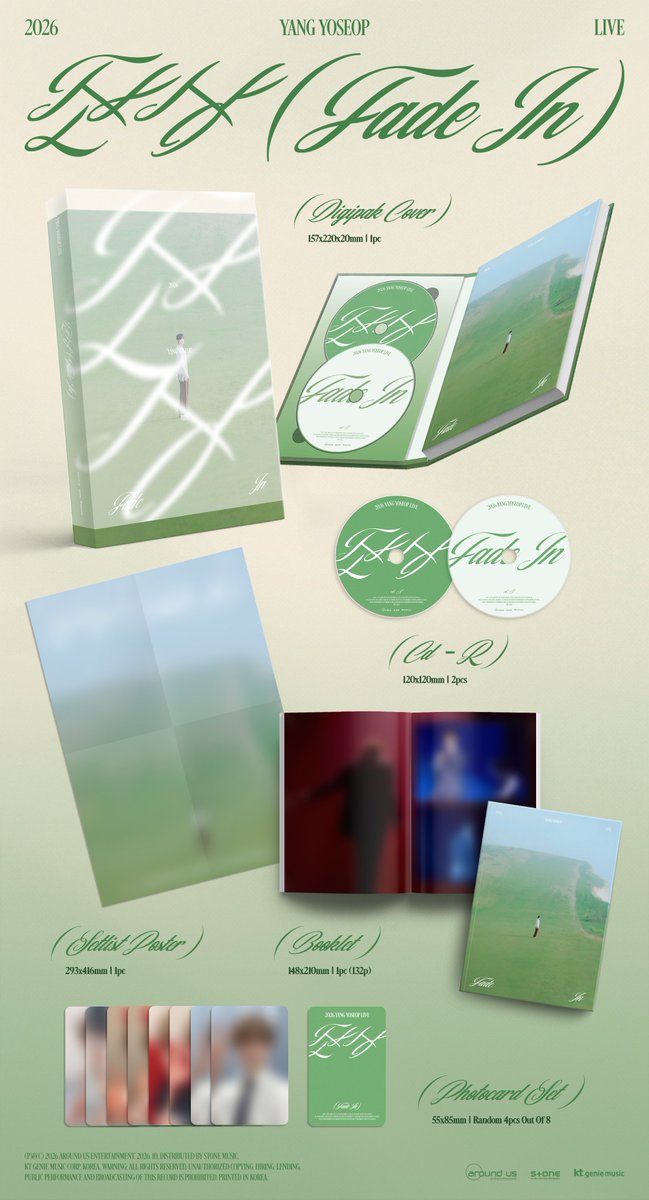 Ktown4u_kr's tweet photo. #케타포_신보안내🩵
지금 #케타포 에서 #양요섭 앨범을 만나보세요!

💚양요섭 (YANG YOSEOP) - [2026 LIVE [잔상 (FADE IN)]]

양요섭 [2026 LIVE [잔상 (FADE IN)]] 만나보기 👇
https://t.co/7GZs914iAn

#Unloved_Echo
#옅어져가 #Fade_Away
#하이라이트 #HIGHLIGHT
#비스트 #BEAST
#양요섭 #YANGYOSEOP