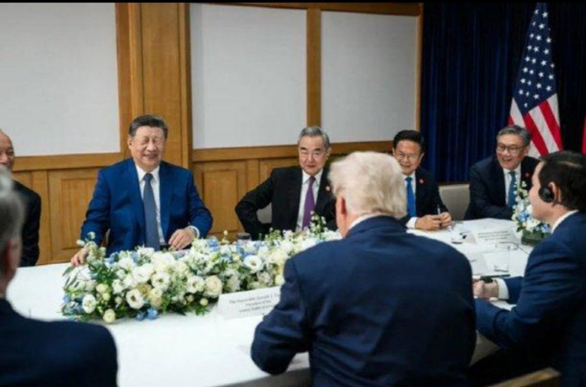 Akkhans1a's tweet photo. U.S. President Donald Trump and Chinese President Xi Jinping are meeting in Washington amid disagreements over trade, artificial intelligence, Taiwan and Iran. Both governments are also seeking to keep relations stable. https://t.co/irQAQf6Ncq