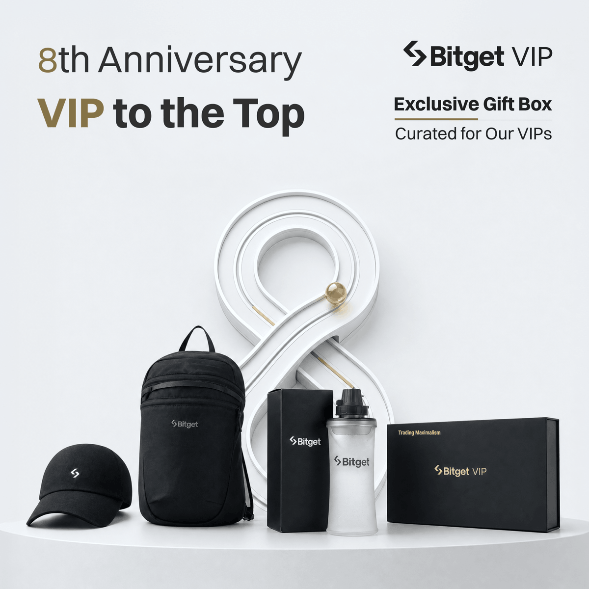 BitgetVIPs's tweet photo. VIP to the Top｜8th Anniversary Giveaway — Round 2 

The celebration continues!
We’re bringing you the second round of our 8th Anniversary Giveaway. Win a VIP Outdoor Set 🎒！

How to enter:
✅ Follow @BitgetVIPs
✅ Like & RT this post
✅ Share your 8th Anniversary wishes for Bitget VIP

1 lucky winner will receive the full outdoor set.

Light gear. Big adventures. VIP to the Top.

#8uiltForPerfectTrades