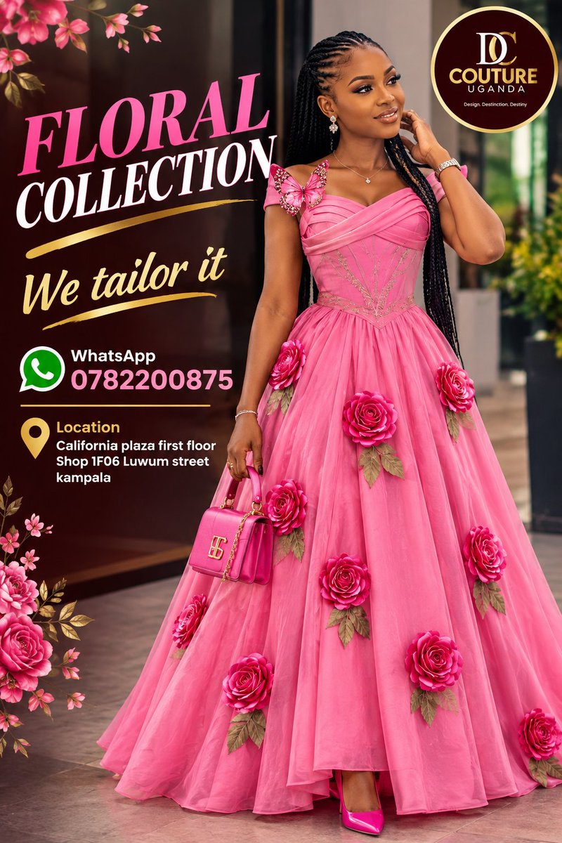 Katambulajulie3's tweet photo. Let Your Style Bloom
Whether it's a wedding, graduation, introduction ceremony, church event, or family gathering, our floral outfits are designed to make you shine.
📲 WhatsApp: 0782200875
📍 California Plaza, First Floor, Shop 1F06 https://t.co/rzrKn0S0vO