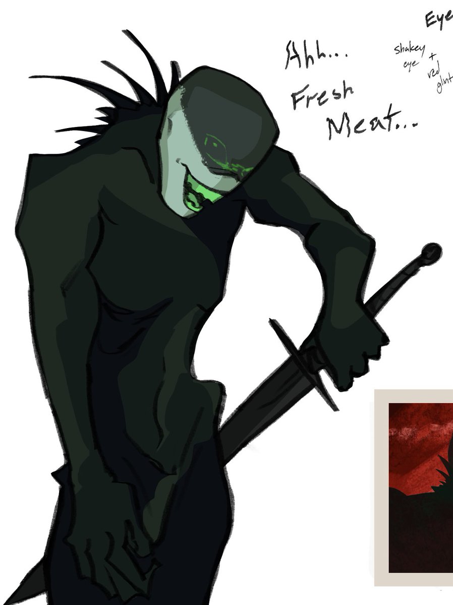 s0m3thingAwful's tweet photo. I drew Pursuer (and Artful) into No I’m not a Human
#dieofdeath #pursuer 
(Post 2/2) https://t.co/katvRESYxw