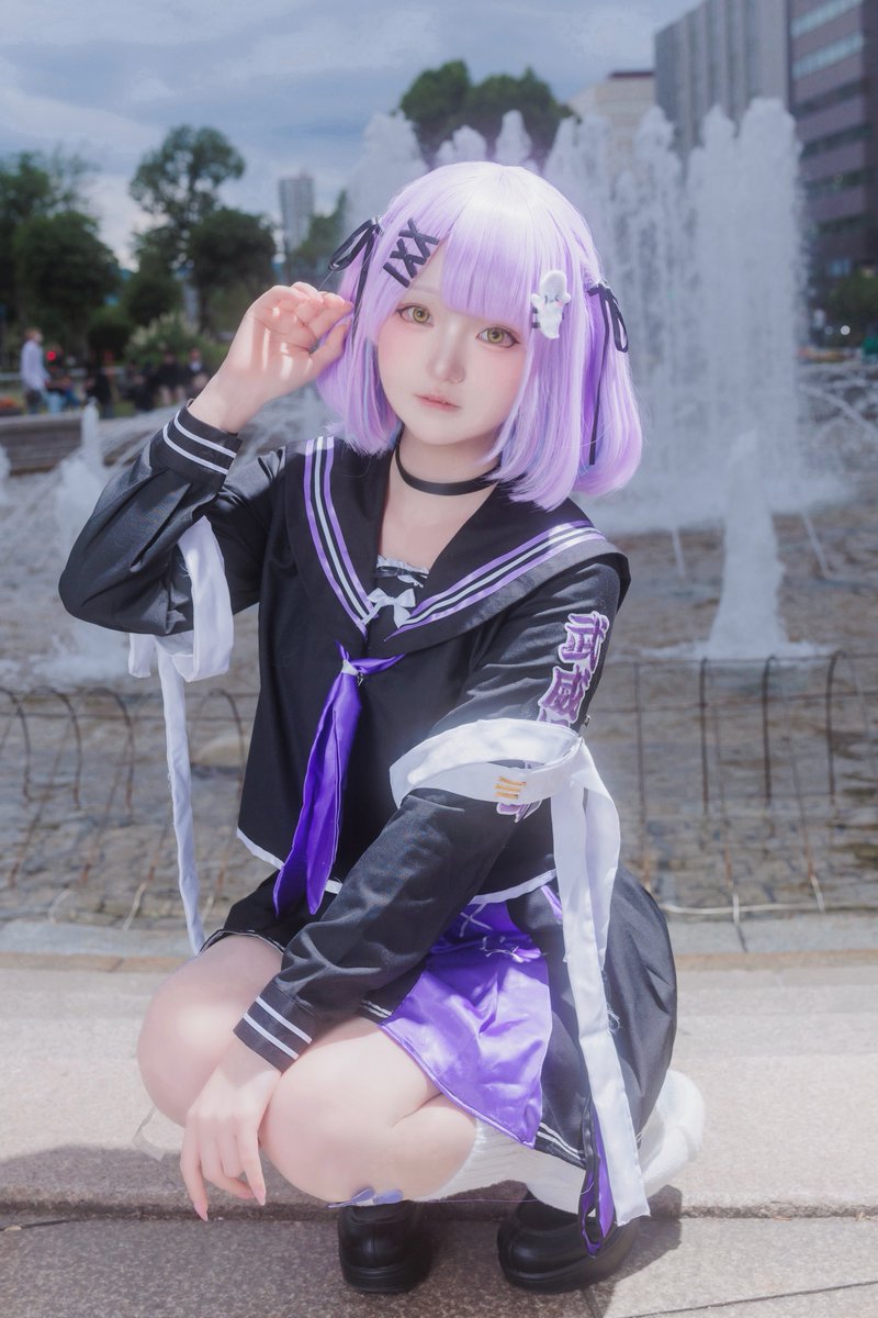 snow_sayu_'s tweet photo. コスプレ/Cosplay
紫宮るな ぶいすぽっ！ハイチュウver. https://t.co/AXAnQqpUm8
