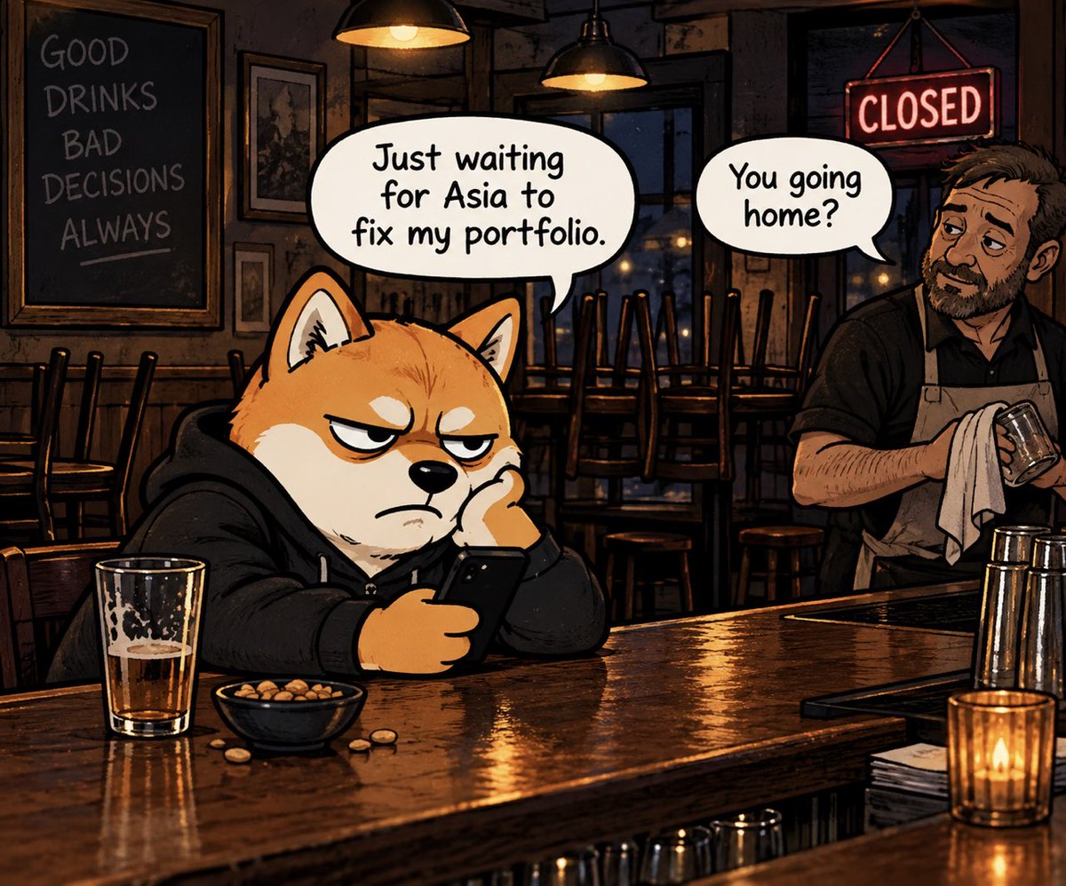 therealgrumpinu's tweet photo. Asia’s problem now.

I’ve done enough damage for one day.

Goodnight, degens.

Go fuck yourselves. See you tomorrow. https://t.co/IX8aqzV5eI