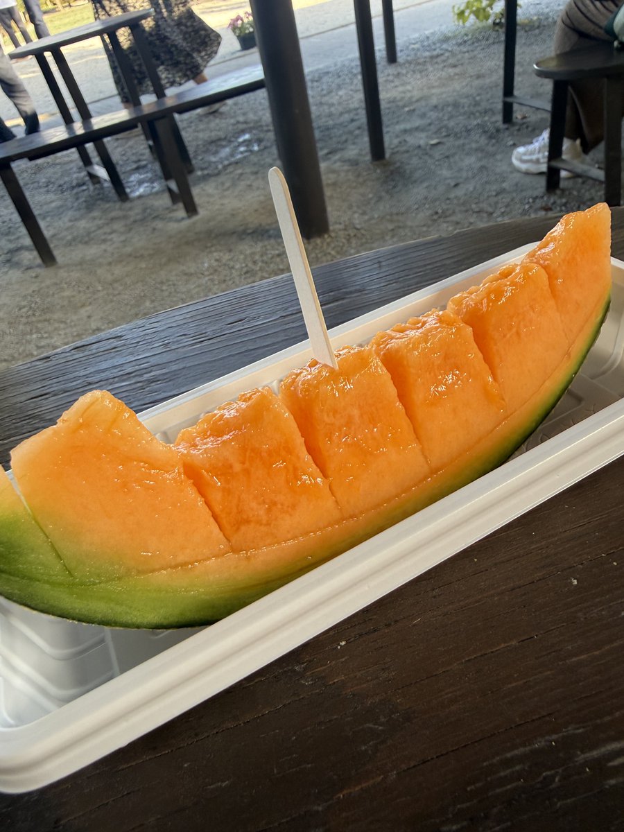 uma_834's tweet photo. せっかくだから富良野メロンも食べる https://t.co/TQ9nYFkH1m