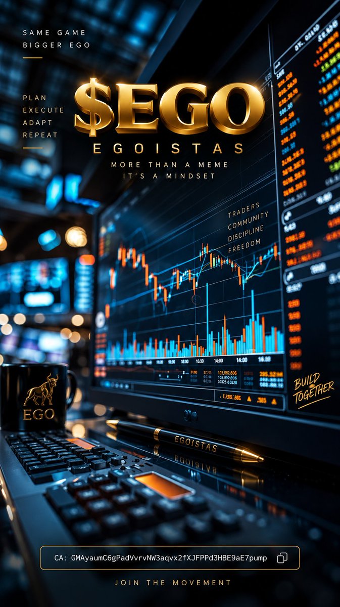 EgoistasOff's tweet photo. $EGO is building from the ground up. 🐂

No promises. No shortcuts.
Just Egoistas, traders &amp; community.
Same game. Bigger EGO.

CA: GMAyaumC6gPadVvrvNW3aqvx2fXJFPPd3HBE9aE7pump

#EGO #EGOISTAS #Solana #Crypto #Memecoin https://t.co/t5kfJSJsGi