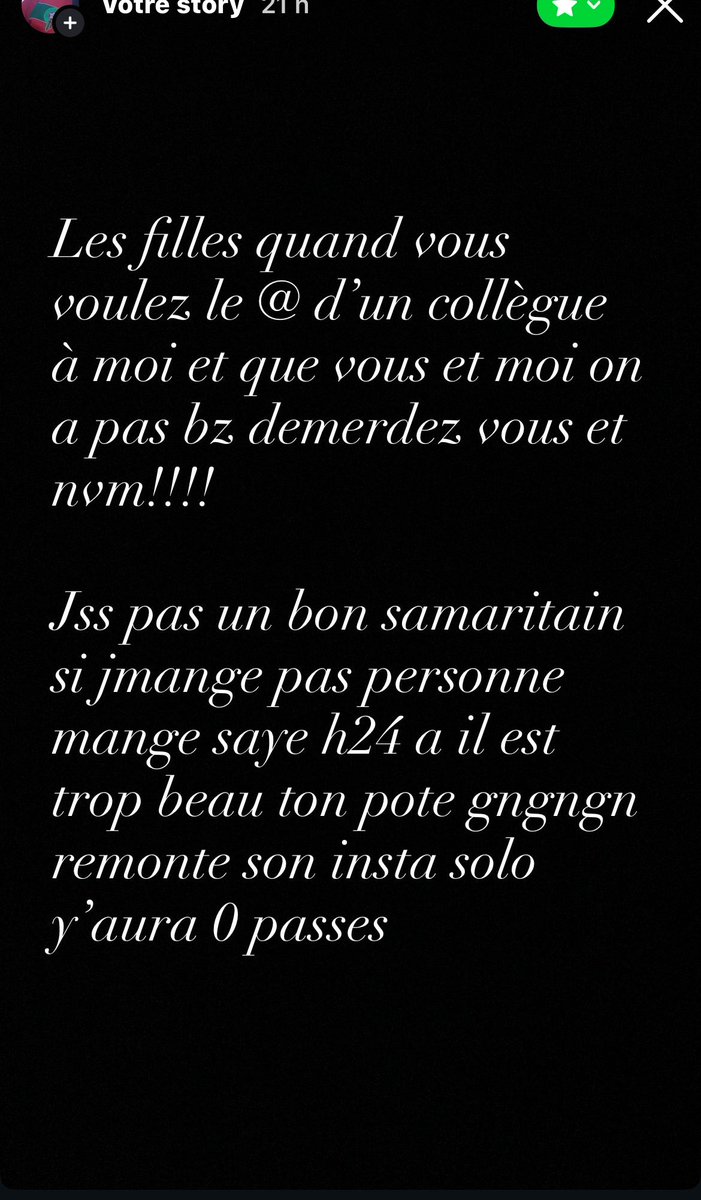 LaFoirance75's tweet photo. J’ouvre la sto insta d’un pote je vois ça jjrjzjfjsjrj https://t.co/XFN0r1lHaC