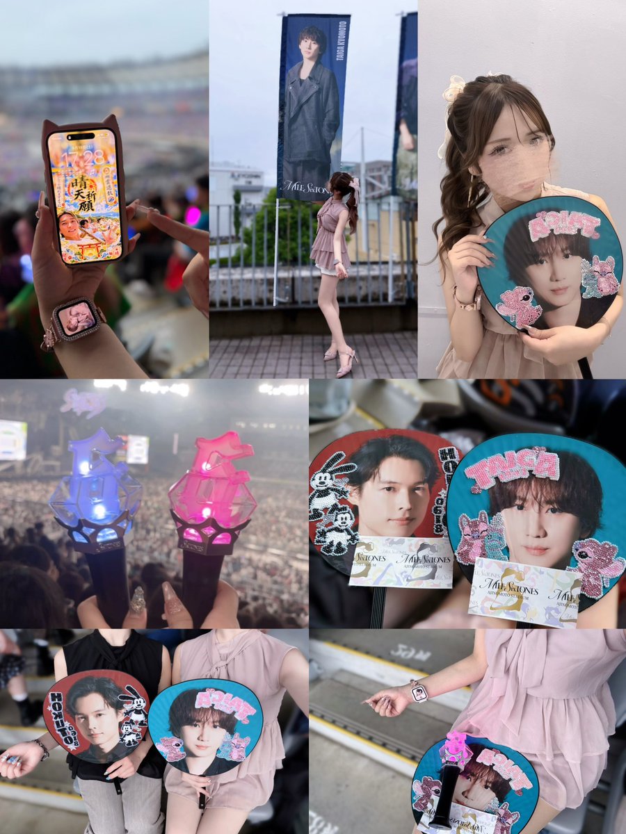 puakun123_'s tweet photo. MILESixTONES スタジアムツアー☆
味スタ🏟編♡人生初スタジアム連れてきてくれてありがとう♪2日間とも幸せたくさん😭💘
特に2日目(⬅️)激あちゅーーー💕
NEXT➡️ヤンマー❤️ https://t.co/hdER3HTzZC