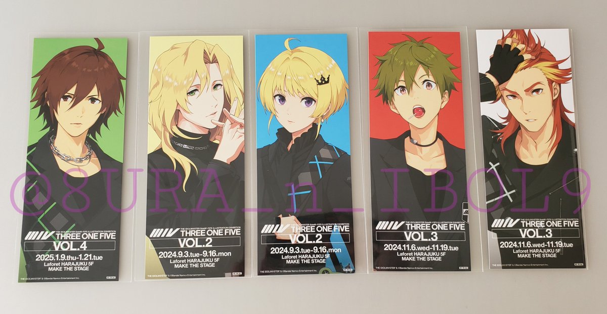 8URA_n_IBOL9's tweet photo. 【交換】アイドルマスター SideM FiFS EXTRA 特典 チケット サイズ 両面 イラストカード

譲→*冬馬、圭、*ピエール、*隼人、朱雀、直央、*類、☆漣、★秀

求→アスラン(何点でも◎)、神谷1、巻緒1、咲1、英雄1、道流1
※カフェ以外は友人分やコンプ目的

詳細は→ https://t.co/SNHBtvnU1K
