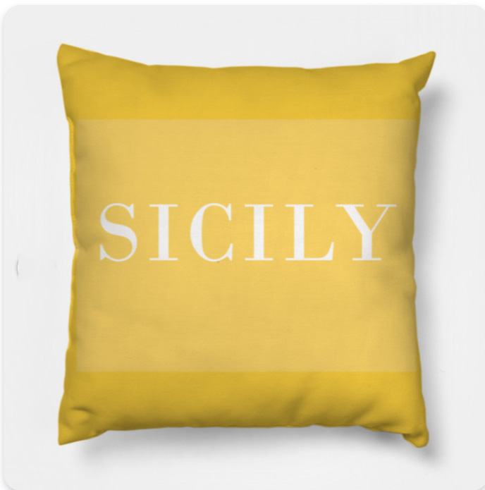 HurmerintaArt's tweet photo. Elegant and simple. Text art. Sicily, Italy. https://t.co/hhXYNr5tJd #yellowdesign #sicily #sunnydesign #pillows #homedecoration #italy #giftidea #textart https://t.co/ChV92ZFKOi