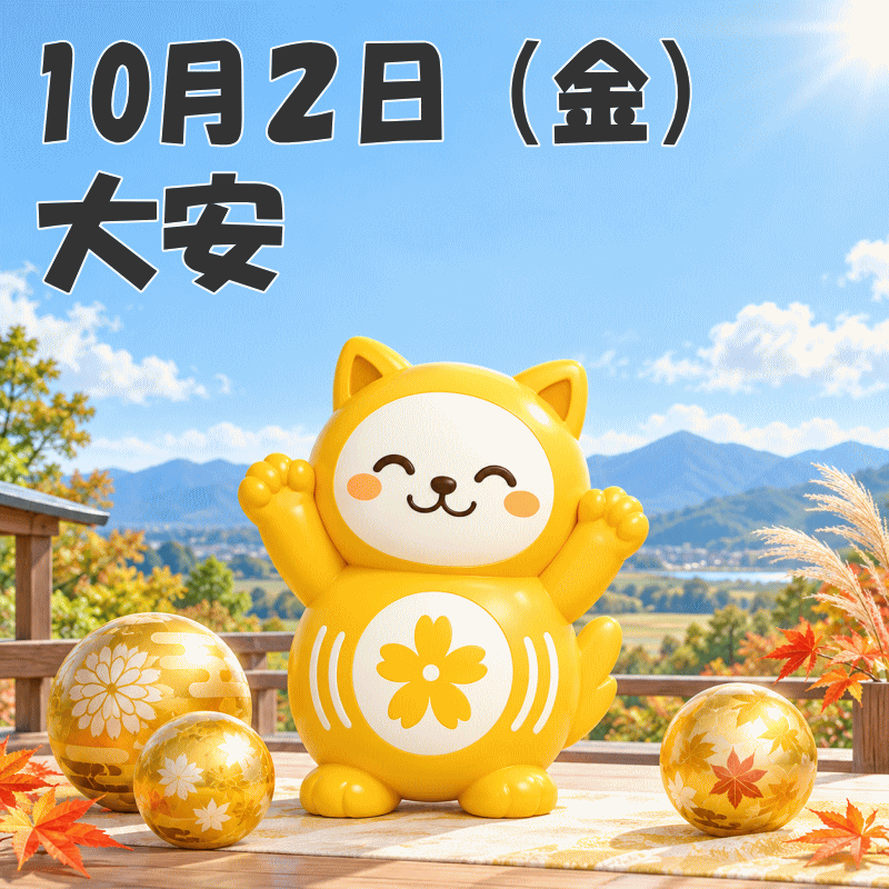 oteteto_com's tweet photo. おはようございます😊

本日10月2日は🕊️大安

万事に良いとされる
めでたい吉日を迎えました♪

🔗10月の金運吉日カレンダー👇
https://t.co/aqw6Es3zfQ

大切な予定にも
金運・財運への願いにも
大安の良き御縁を込めましょう💰

皆さまに幸運が満ちる
良い一日になりますように🍀