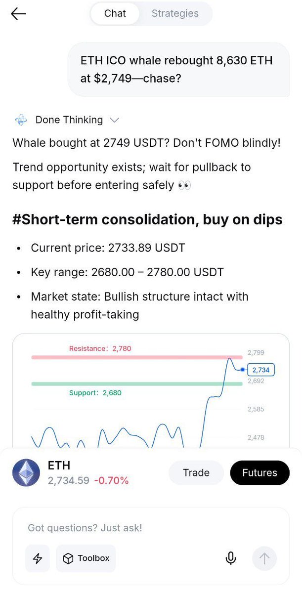 windraputra18's tweet photo. @MEXC MEXC AI makes market research feel much more actionable. Instead of jumping between charts, news, and analysis, having insights in one place can help turn raw information into smarter trading decisions.
#TradingTakesTwo
#MEXC UID : 40190419 https://t.co/OlIhDaafVA