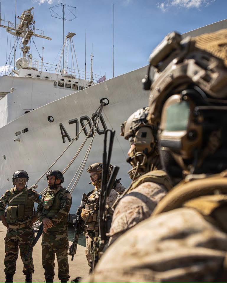 USAfricaCommand's tweet photo. During Exercise #PhoenixExpress 2026 in Tunisia, we united @USMCFEA & Libyan Naval Special Forces for critical VBSS training aboard Tunisian ship NRF Khaireddine to enhance joint maritime security.
@USNavyEurope @USEmbassyLibya https://t.co/1ArAU6GZgE