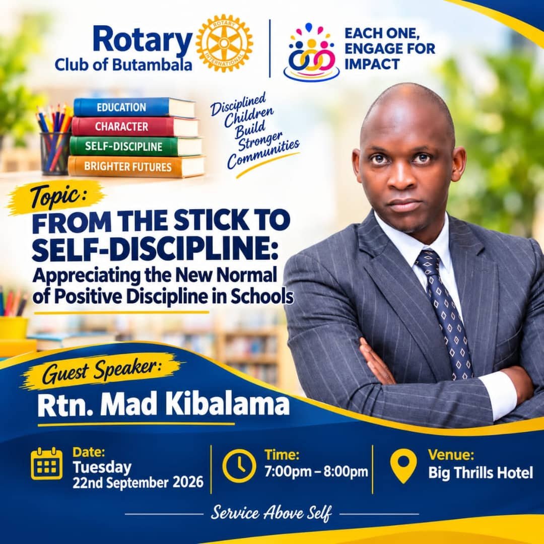 KibalamaM's tweet photo. Let us work together to build schools where children are firmly guided, respectfully corrected and safely supported to learn and grow.

Discipline should not create fear of the teacher; it should develop the learner's ability to govern themselves. @Educ_SportsUg @Rotary https://t.co/UpUl8SSZLz