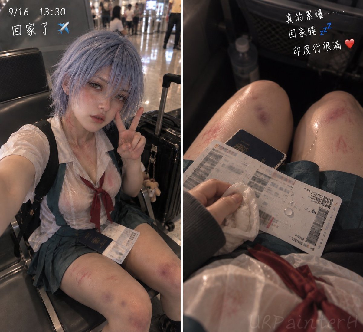URPainterH's tweet photo. #Eva #Coser #SoloTrip Day6 https://t.co/tiPTKmZk97