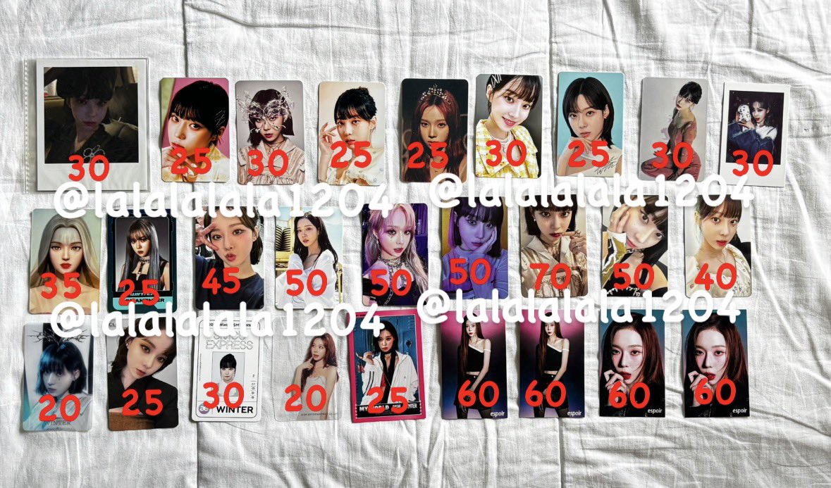 lalalalala1204's tweet photo. 💗ราคาตามภาพเลยค่าไม่รวมค่าส่ง
🚛 ค่าส่ง  เหมา 40 บาท
ยอด 300 บาทขึ้นไปส่งฟรี
สนใจ DM สอบถามรายละเอียด อยากดูใบไหนเราถ่ายรอบการ์ดให้ดูได้น้าาา🫶🫶
#ตลาดนัดเอสป้า #ตลาดนัดaespa #ตลาดนัดเอกโซ #ตลาดนัดexo #ตลาดนัดtwice https://t.co/0wtzxtpAm5