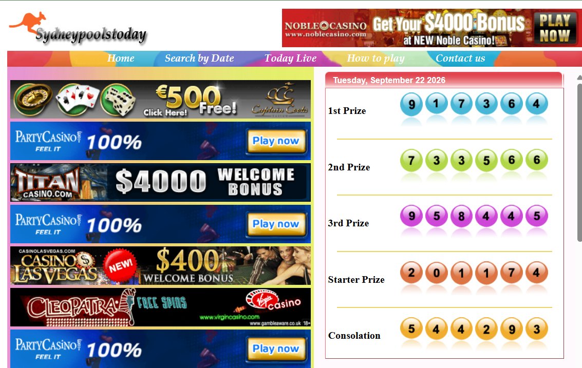 realtotobet's tweet photo. Selamat Siang,
Berikut result untuk Pasaran Sydney hari ini adalah :
Result : 917364
Shio : KELINCI
Selamat kepada para pemenang !
Link Resmi : www[.]sydneypoolstoday[.]com (Akses VPN)
#Totobet #ResultSydney #amanda https://t.co/kyKtkOL3mD