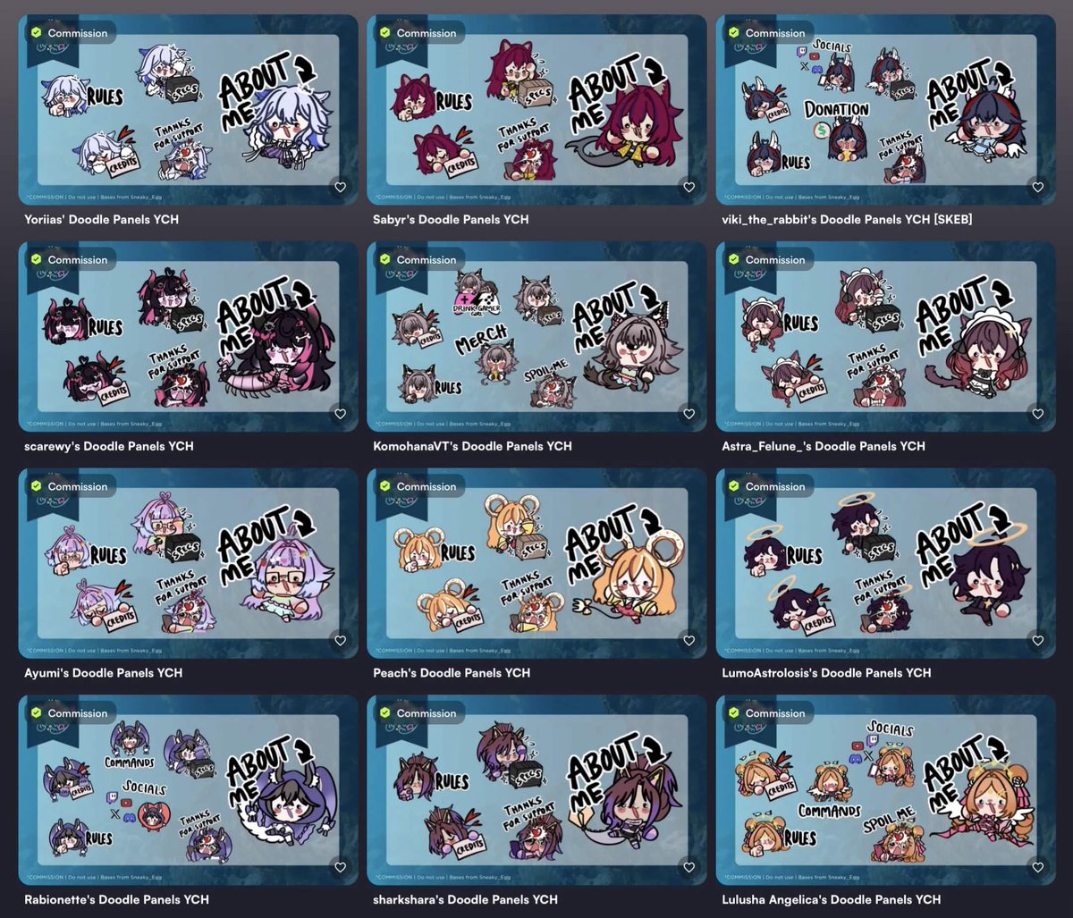 azurisart_'s tweet photo. It's not too late to join the Doodle Panels army ✨‼️ #vgen #vgencomm #twitchpanels #vtuber #smallartist #vgenclient https://t.co/FBolhvn3Ca