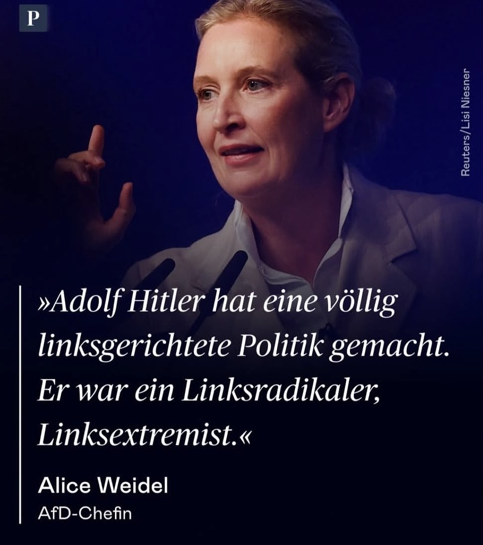 dokhollidays's tweet photo. Das muss man sich mal vorstellen:
Eine Kanzlerkandidatin für Deutschland betreibt zum wiederholten Male ekelhafteste Geschichtsklitterung und  verhöhnt damit die Millionen Opfer der NS Zeit; ihre Parteikollegen sitzen daneben und sagen nichts dazu.
Was ist los mit dieser Frau? https://t.co/lucddpgHF9