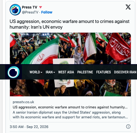 BlackQueenLara's tweet photo. President #PEZESHKIAN of #Iran will speak at the UN #GeneralAssembly. In his address, Doctor &amp; President Pezeshkian will defend #Iran’s position 👁👁https://t.co/XKCOV5eiT4
#MyViewsMine
#Trump's #WarCrimes on #Iranians must be more spoken about👸🏽 
#StraitOfHormuz #KEONHO Giants https://t.co/xHw7zbXM13