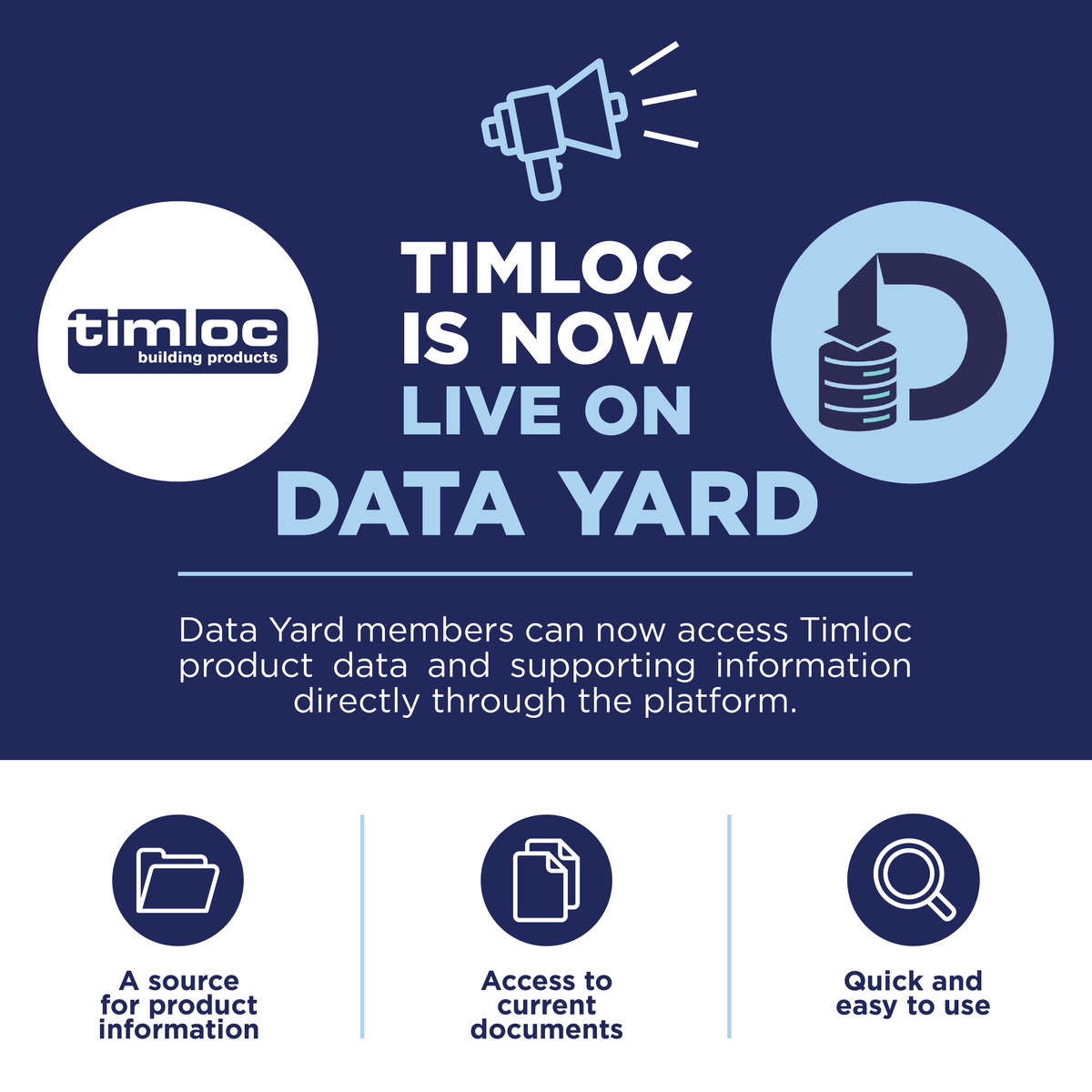 TimlocBP's tweet photo. 🚀 Timloc Building Products is now live on Data Yard!

Making it easier than ever for customers and partners to access our latest product information, technical documents, images and more, all in one place.

Read more: https://t.co/tOpgDFSTdZ https://t.co/19Cv3I1AKE