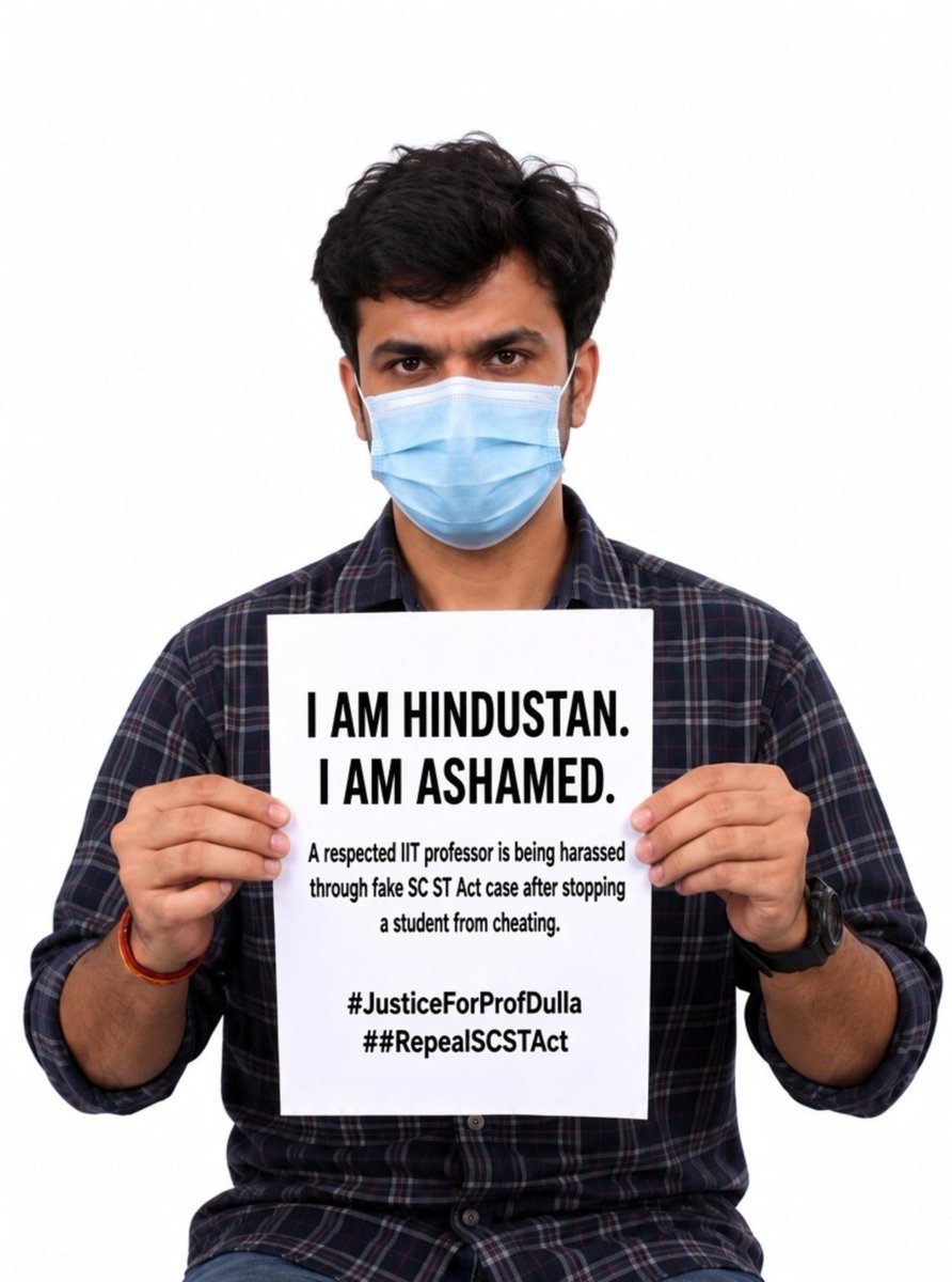Toxicity_______'s tweet photo. JUSTICE FOR PROFESSOR DULLA 

SAVE IITs

Repeal Sc St Act https://t.co/vRxtOVIEhP