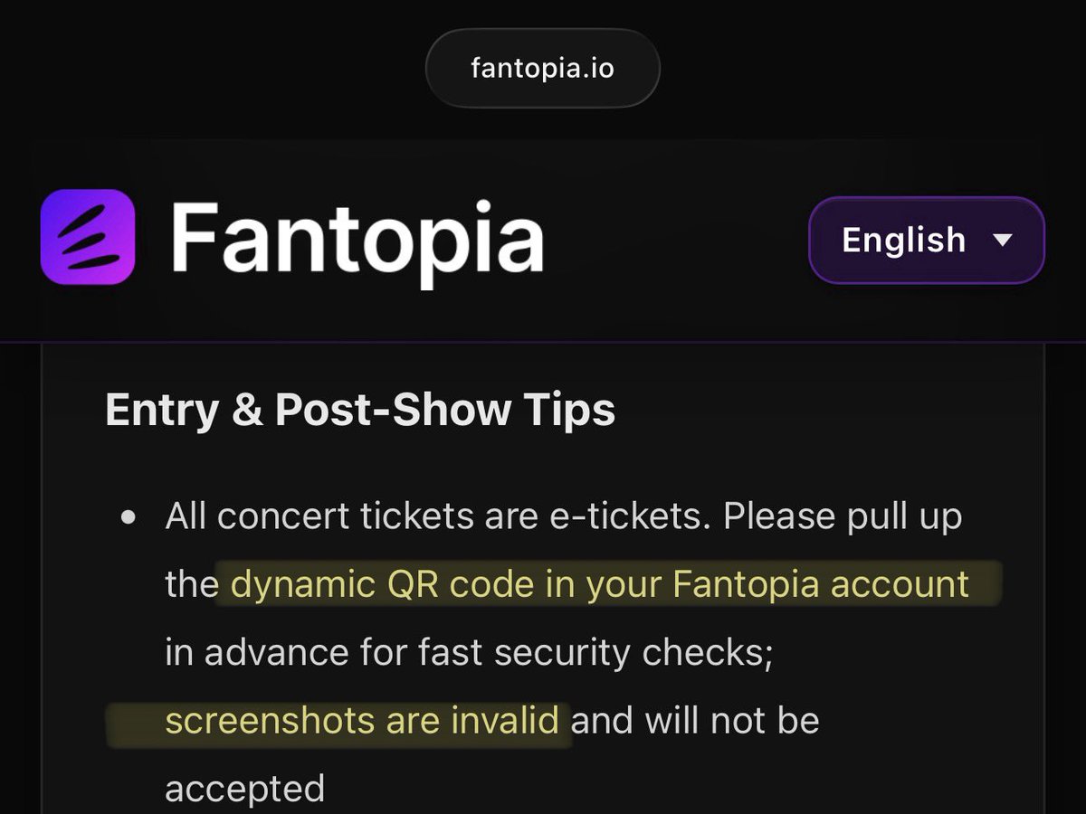 pr4isejvy's tweet photo. Hati2 kepada sesiapa nak beli tiket sekarang make sure to have FRIENDS help u to CROSS-CHECK dulu. Kena SABAR. Kalau u nak beli tiket bigbang kl, pls DO NOT BUY kalau seller ada offer specific seats sebab seat allocation akan tahu 7/1/2027 which is two days before the con. Also tiket boleh access dekat acc fantopia je tau. NO PDF NO FIXED QR CODE TIKET TAK BOLEH HANDOVER OR TRANSFERABLE sebab tiket bigbang guna DYNAMIC QR

Source: https://t.co/HGunpZXoBq

Tags cosmos in kl bigbang in kl #COSMOSINKL #BIGBANGINKL