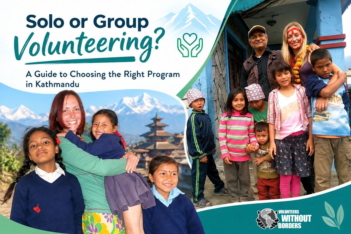 VWBInt's tweet photo. Solo or Group Volunteering? A Guide to Choosing the Right Program in Kathmandu! Read this for more details>> https://t.co/Rv82iV8dVV
#volunteeringinkathmandu #volunteering #kathmanduvolunteering #volunteerprogram #volunteertravel #communityvolunteering #canada https://t.co/hA6qz2Su20