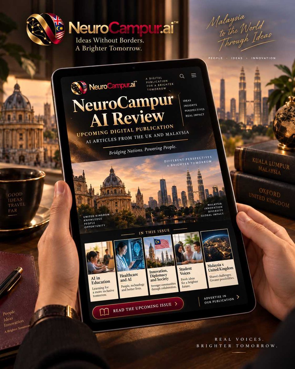 NeuroCampur's tweet photo. The right audience can change what happens next.

Inside NeuroCampur AI Review, we bring together ideas, people and work worth knowing about.

For a select few, there is room to be part of that conversation. Perhaps your name belongs there. https://t.co/rl9Q25F743
