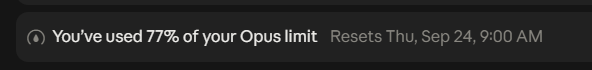 kups_w's tweet photo. @claudeai What is opus limit? https://t.co/xYRHhFLfdj