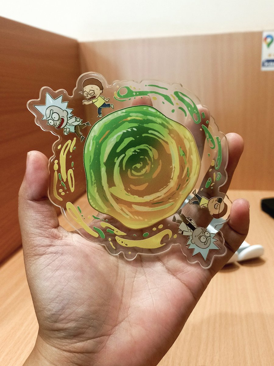 dralucious's tweet photo. Rick and Morty acrylic coaster will available at #comifuro23 https://t.co/4stZ3c4psf