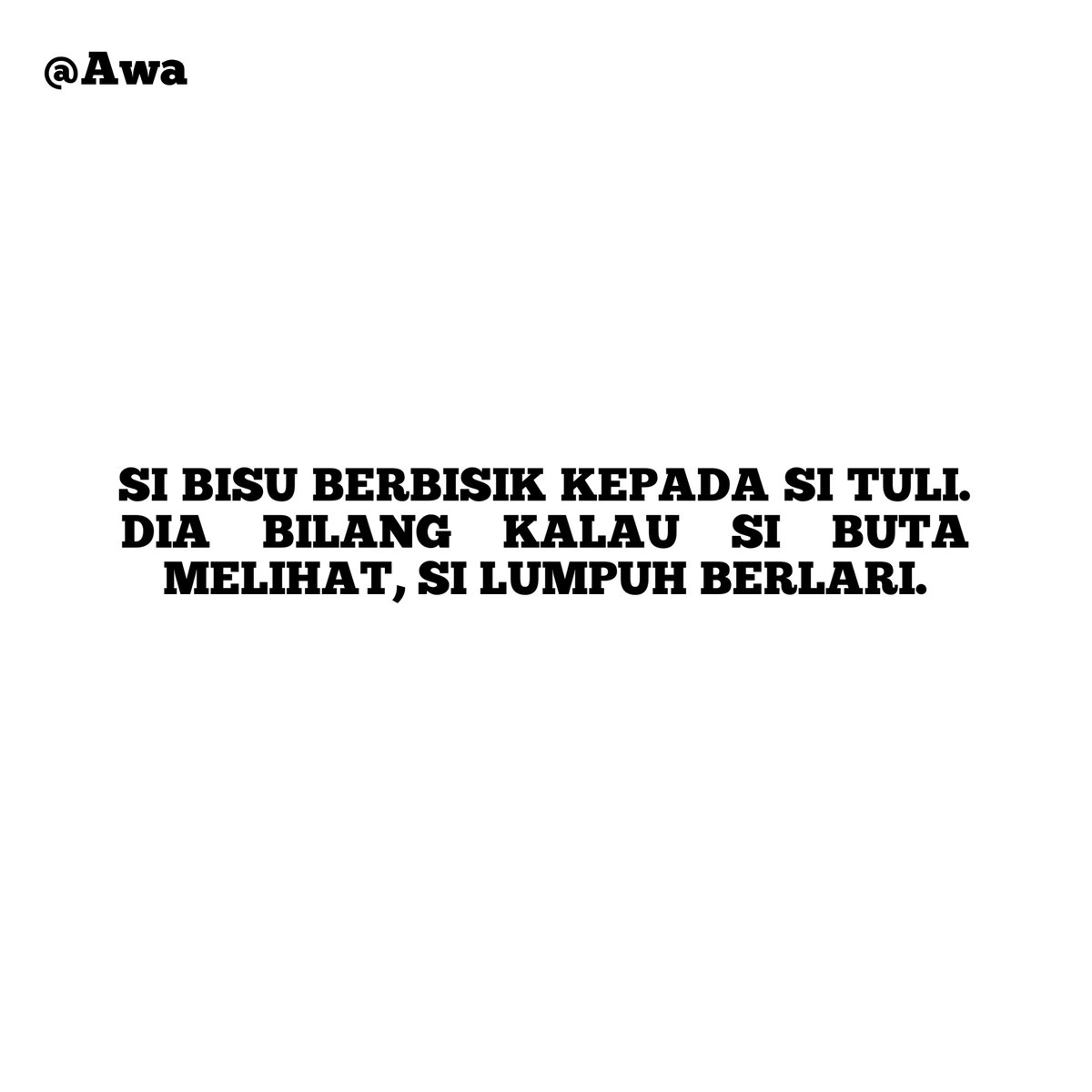 Ruoxiweb3's tweet photo. Ketika Hati Lebih Lumpuh dari Kaki

Kalimat ini terdengar seperti lelucon tentang sesuatu yang mustahil. Namun justru di dalam kemustahilan itulah tersembunyi sindiran yang mendalam: betapa sering manusia hidup dalam dunia yang penuh dengan suara, tetapi kehilangan kemampuan untuk mendengar; memiliki mata, tetapi tidak sungguh-sungguh melihat; memiliki kaki, tetapi tidak tahu ke mana harus melangkah.

Bukankah begitulah kadang kita berbicara tentang kebenaran?

Yang tidak mampu menyampaikan justru merasa paling tahu cara menjelaskan. Yang tidak mau mendengar justru sibuk memberi nasihat. Yang tidak melihat keadaan orang lain merasa paling berhak menghakimi perjalanan mereka. Ironinya indah sekaligus menyakitkan.

Dalam filsafat Islam, manusia tidak dinilai hanya dari kemampuan inderawinya, melainkan dari kemampuan batinnya dalam menangkap hakikat. Mata dapat melihat bentuk, tetapi belum tentu melihat makna. Telinga dapat menangkap suara, tetapi belum tentu mendengar kebenaran. Akal dapat mengumpulkan pengetahuan, tetapi belum tentu mampu menundukkan kesombongan.

Karena itu, kebutaan yang paling berbahaya bukanlah mata yang kehilangan cahaya, melainkan hati yang kehilangan kemampuan membedakan cahaya dari bayangan.

Ibn Arabi dalam Al-Futuhat al-Makkiyyah berbicara tentang perjalanan manusia dari pengetahuan lahir menuju pengenalan batin. Dalam pandangan sufistiknya, realitas tidak selalu terbuka kepada orang yang sekadar melihat dengan indera. Ada penglihatan batin yang menuntut kejernihan hati. Maka seseorang bisa memiliki dua mata, tetapi tetap berjalan dalam kegelapan. Sebaliknya, seseorang yang secara lahir tidak melihat, bisa saja menemukan jalan yang gagal ditemukan oleh mereka yang merasa paling terang.

Betapa lucunya kita. Kita sering mengira kemampuan adalah tanda kebenaran. Yang pandai bicara dianggap paling benar, yang banyak membaca dianggap paling bijaksana, dan yang suaranya paling keras dianggap paling layak didengar. Padahal burung pun bisa bernyanyi keras tanpa memahami ke mana nyanyiannya pergi.

Kita tertawa kepada si buta karena tidak melihat dunia, sementara kita sendiri gagal melihat luka yang disembunyikan seseorang di depan mata. Kita mencela si lumpuh karena tidak berjalan, sementara kaki kita berlari mengejar dunia tetapi jiwa tidak pernah bergerak menuju Tuhan.

Al-Qur’an mengingatkan:
“Karena sesungguhnya bukanlah mata itu yang buta, tetapi yang buta ialah hati yang di dalam dada.” (QS. Al-Hajj: 46)

Maka jangan bangga hanya karena mampu melihat, belajarlah memahami apa yang terlihat. Jangan bangga karena mampu mendengar, belajarlah menangkap kebenaran di balik suara.

Sebab pada akhirnya, yang paling tragis bukanlah menjadi bisu, tuli, buta, atau lumpuh. Yang paling tragis adalah memiliki lisan tetapi gemar berdusta, memiliki telinga tetapi menolak nasihat, memiliki mata tetapi menikmati penderitaan orang lain, dan memiliki kaki tetapi tidak pernah melangkah menuju kebaikan.

Jika suatu hari kau bertemu seseorang yang menurutmu terlalu diam, lambat, atau berbeda… jangan buru-buru menganggapnya tidak memiliki cahaya. Mungkin ia sedang berjalan dengan lentera yang tidak mampu dilihat oleh matamu.