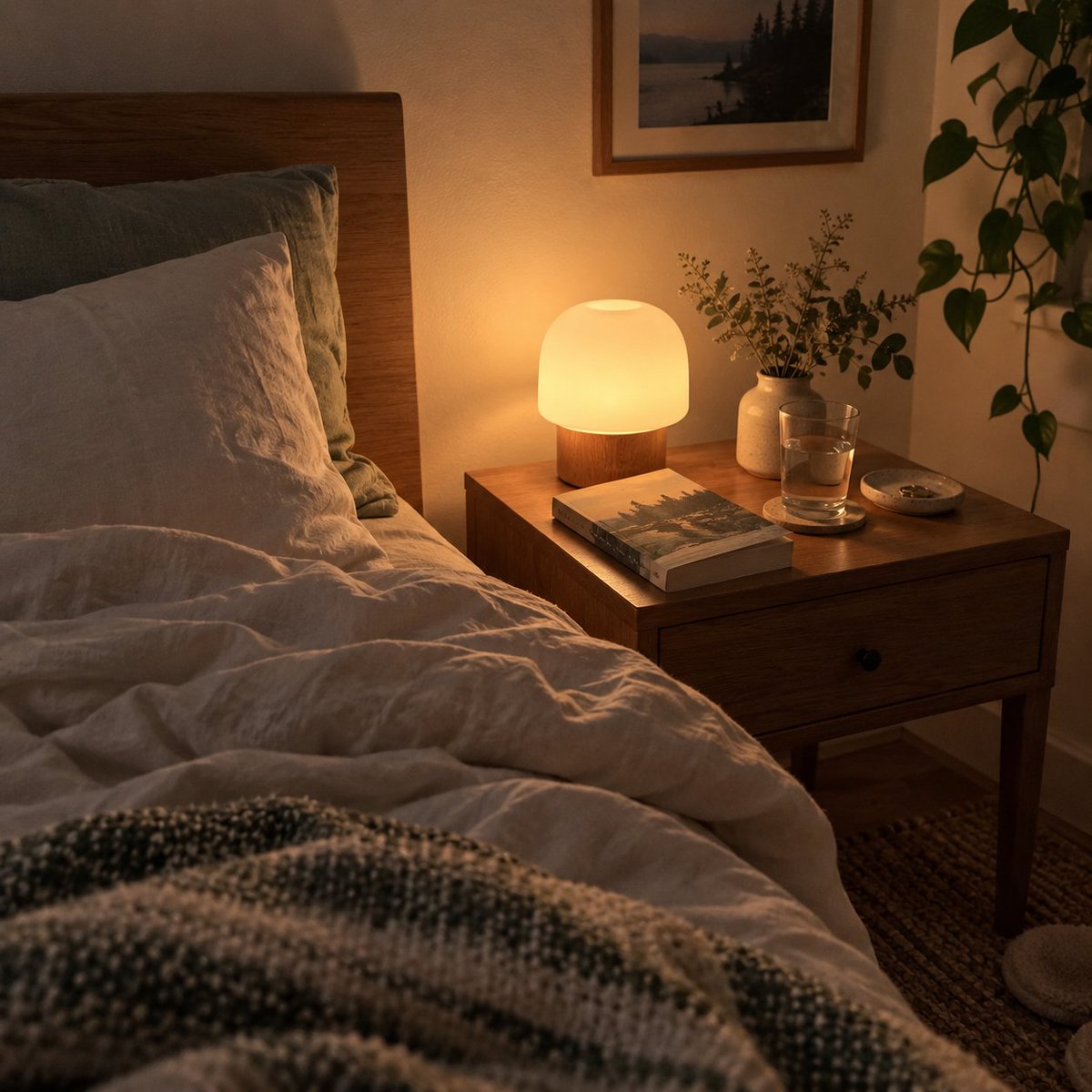 Eupeso_com's tweet photo. Bright overhead light late at night can make a room feel busier than it needs to. Try switching to one small warm lamp in the last part of your evening and notice how different the space feels. https://t.co/vg4Y8PwaWh