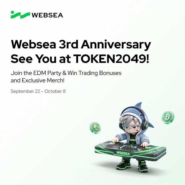 webseaofficial's tweet photo. 🎁 Websea 3rd Anniversary Merch Giveaway
More reposts, more prizes!
Up to 50 lucky winners will each receive an exclusive 3rd Anniversary merch set worth 50 USDT+!

How to enter:
1️⃣ Follow @webseaofficial 
2️⃣ Repost this post
3️⃣ Submit screenshots showing that you’ve followed and reposted, and enter your Websea UID to complete your registration

🔗 Register here: https://t.co/vBqzKTITJg
🔓 Unlock more merch sets as this post reaches:
• 500 valid reposts → 10 sets
• 1,000 valid reposts → 20 sets
• 2,000 valid reposts → 50 sets
📅 Giveaway period: September 22–October 8, 2026
The final number of prizes depends on the milestone reached, up to a maximum of 50 sets. Winners will be randomly selected from users who complete all tasks and submit a valid registration. Winning UIDs will be announced on our official X account.

Invite your friends to repost and unlock more anniversary gifts together!

#Websea #TOKEN2049