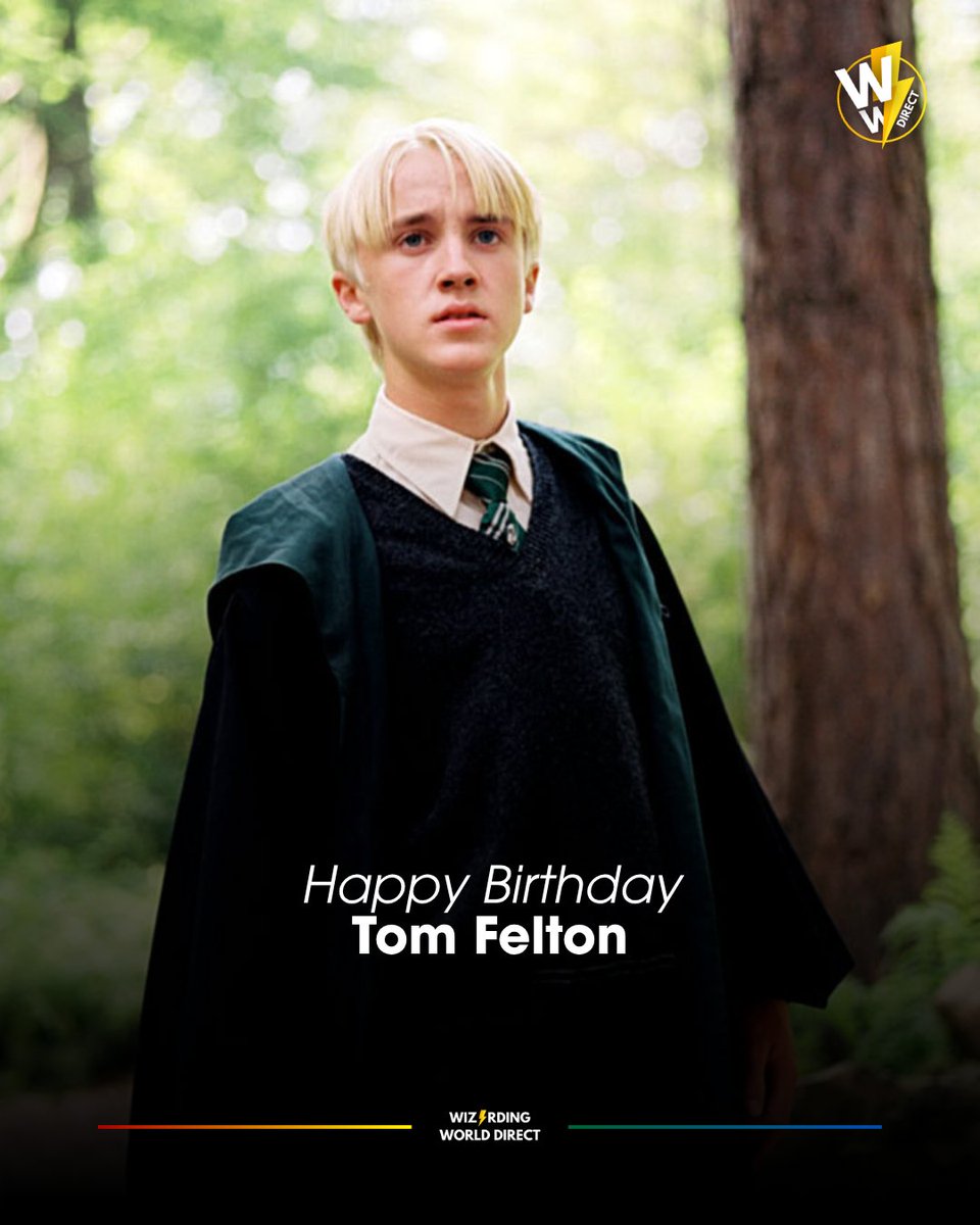 WW_Direct's tweet photo. Happy birthday to Tom Felton who portrayed Draco Malfoy in the HARRY POTTER films and Harry Potter and the Cursed Child! 🐍🎂