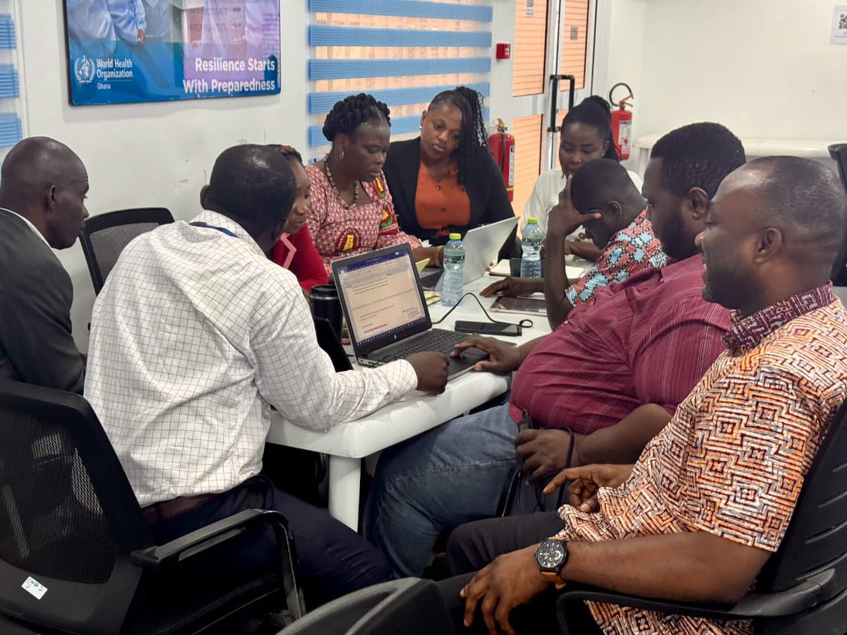 WHOGhana's tweet photo. Together with @mohgovgh and key stakeholders are working to review Ghana’s National Health Promotion Policy by incorporating Pandemic Influenza considerations and addressing outstanding gaps.

This brings the policy closer to final approval and strengthens Ghana’s preparedness for future public health emergencies.