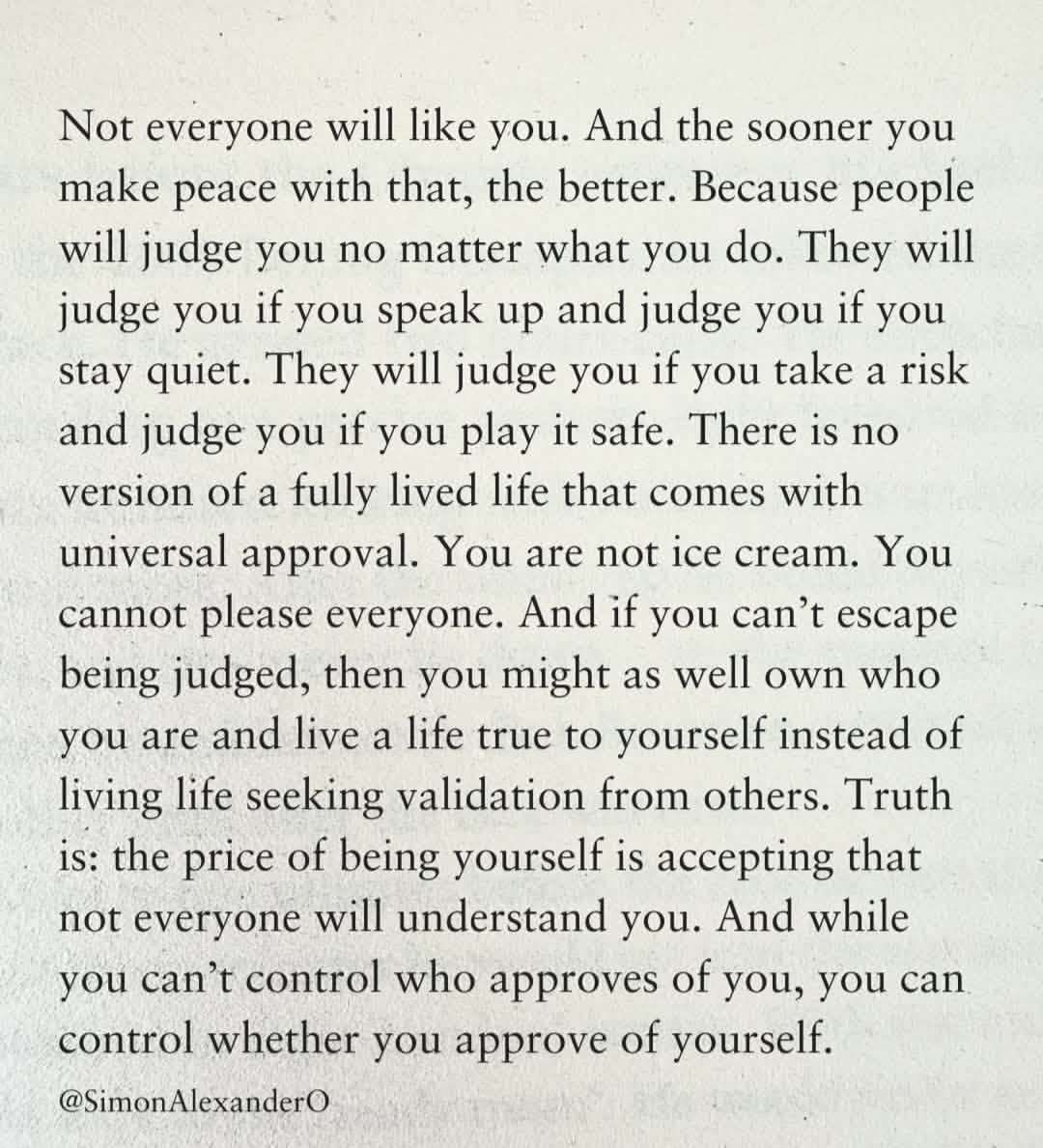 Liminal1988's tweet photo. Not everyone will like you. https://t.co/Da7nXUAyTz