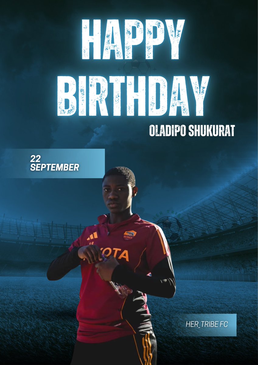 Her_TribeFc's tweet photo. Happy birthday, Shukurat Oladipo
Another year, another reason to celebrate one of our own.May this new chapter bring you growth, joy, good health and plenty more beautiful moments on and off the pitch
Keep shining, Shukurat
We see you. We celebrate you. We support you #HerTribeFC https://t.co/PsxKRDLdxn