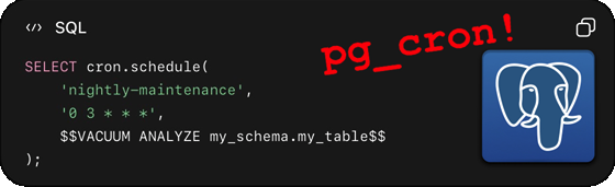 geoObserver_'s tweet photo. pg_cron: Cron-Jobs direkt in der Datenbank / Cron jobs directly in the database https://t.co/LehwYFCfSe via @crunchydata #pg_cron #PostgreSQL #PostGIS #gistribe #gischat #fossgis #foss4g #OSGeo #spatial #geospatial #opensource #gis #geo #geoObserver pls RT https://t.co/2E0LoSWlfu