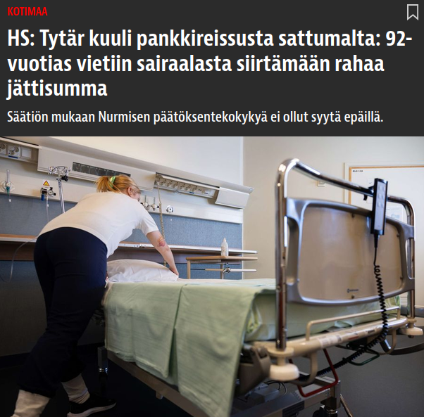 molkoeero's tweet photo. "Tytär kuuli pankkireissusta sattumalta soitettuaan sairaalaan."

"Nurminen kuoli maaliskuussa 2025, noin kuukausi lahjoituksen jälkeen."

Jaa, demarit kävi hakemassa perintörahat parempaan taskuun. 😂

https://t.co/cSr9OJh1ce https://t.co/g0p863EMRk