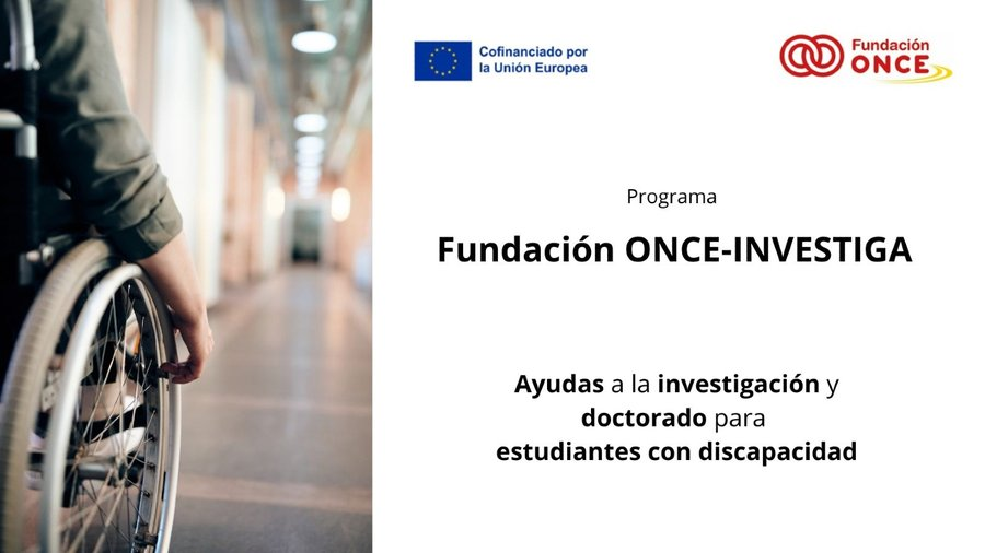 Fundacion_ONCE's tweet photo. ⏳ Últimas semanas para solicitar las ayudas de Fundación ONCE-Investiga.

Una iniciativa que impulsa el acceso de estudiantes universitarios con discapacidad a programas de doctorado e investigación postdoctoral.

Si quieres desarrollar tu carrera investigadora, aún estás a tiempo.

📅 Convocatoria abierta hasta el 30 de octubre
 📩 investiga@fundaciononce.es

🔗 https://t.co/2YTsc2mLt1