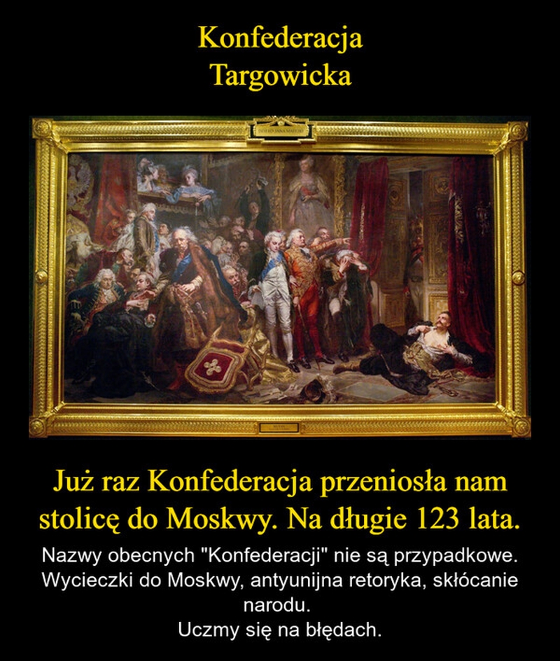JanKot07's tweet photo. Już raz konfederacja nas załatwiła …
Utraciliśmy niepodległość na 123 lata...
A durnie posiadający pamięć jak ameba chcą im znowu powierzyć losy Polski...
😱😝🤮🤮 https://t.co/GqgIfj266j