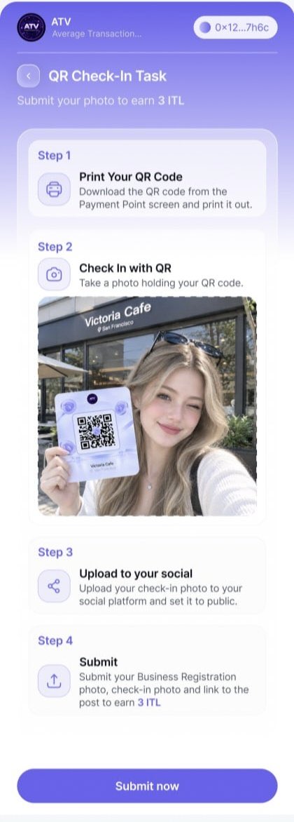 Zhongzeng888's tweet photo. 🔥 UPDATE
✅ "QR Check‑In" task is coming to ATV QR Payment platform!
Merchants register as payment points → earn $ITL rewards.
⚠️ Reminder: 3 $ITL reward is tentative. Final amount subject to official launch.
Thanks for your interest 🚀
#Interlink #ITL #ATV #ATVInterlink https://t.co/BvViWObf3w