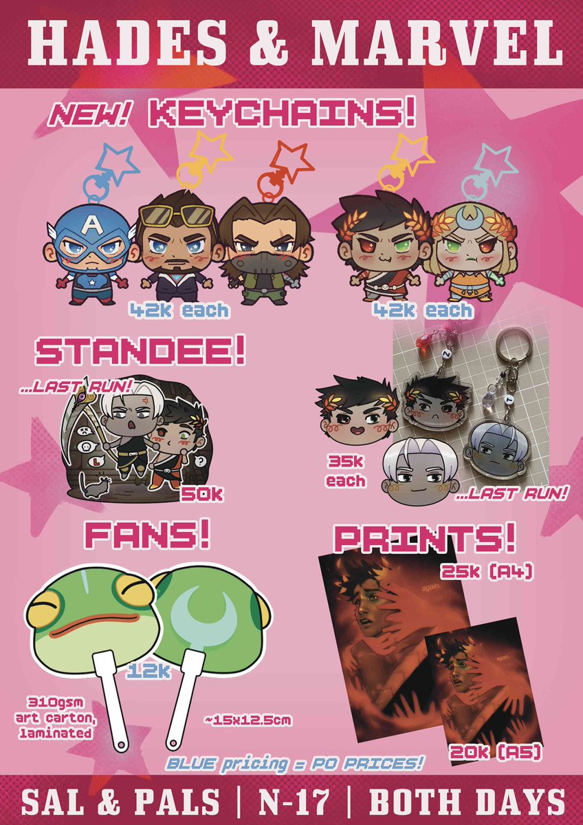 salmonrainy's tweet photo. [🩷 and 🔄 appreciated!]

SAL &amp; PALS #CF23 PREORDERS R OPEN !!! 🕺

💌 Ace Attorney, Witch Hat Atelier, Hades Games, Arcane, Dungeon Meshi
💌 CF23 PICK-UP ONLY!
⏰ until 28 Sept 23:00 WIB
🔗 https://t.co/dTjMy4GW5w

#comifuro23 #cf23po 
(1/2: AA, WHA, Hades, Rivals) https://t.co/zybQKuEl13