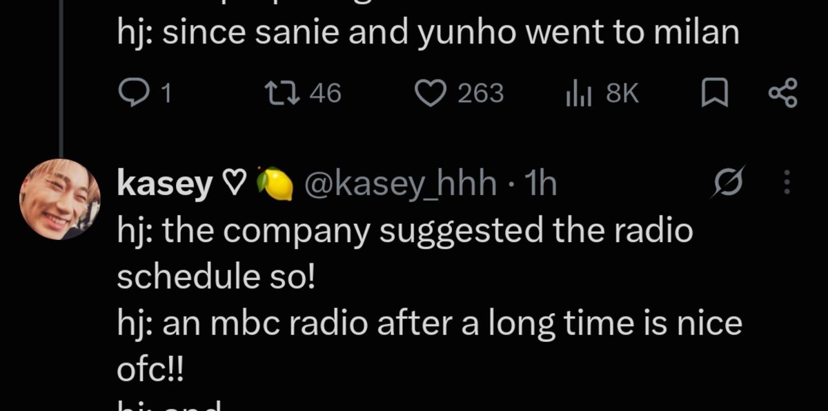 ouryeosangie's tweet photo. So the company can somehow come up with opportunities and suggest things for the other members, but when it comes to yeosang, suddenly they have nothing? Why can't they suggest something for him too?  Is it really that hard to think of something for that one member? @kqent https://t.co/j2JLg1qPDv