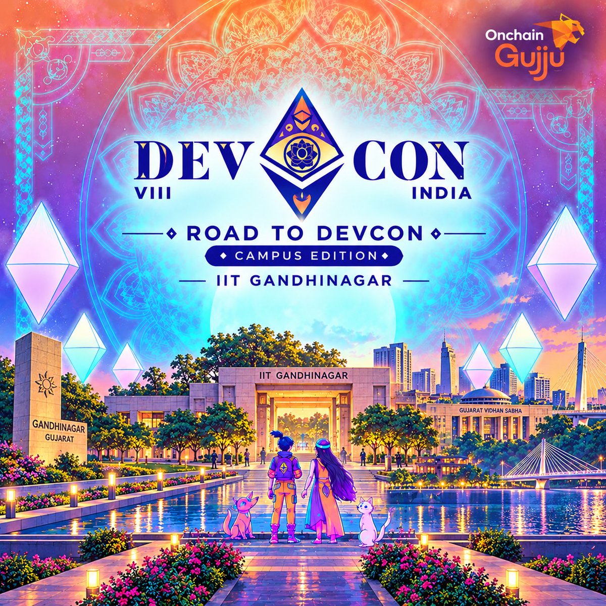 OnchainGujju's tweet photo. The wait is over.
You saw the hint. Now here's the reveal ๐
@OnchainGujju with @EFDevcon presents Campus Edition #01
We're bringing Road to Devcon to IIT GANDHINAGAR ๐
๐๏ธ 2nd October
A day for builders, curious minds & the next wave of Web3.
More details soon #RoadToDevcon https://t.co/Uvw6iBuz4m