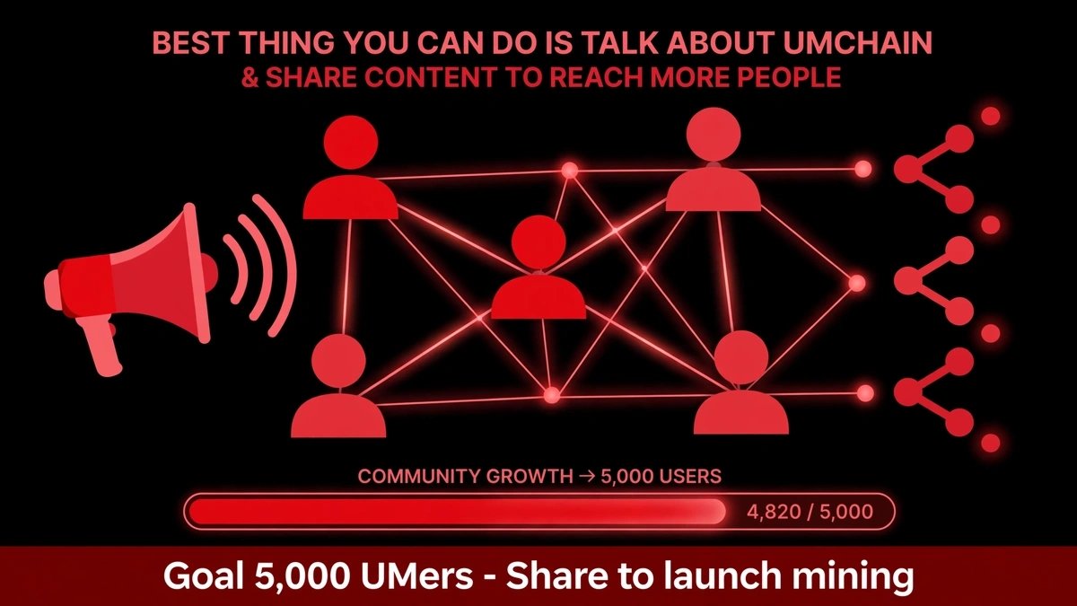 UmchainL1's tweet photo. The best thing you can do for Umchain today is to talk about it around you and share our content so it reaches more people.

Goal : 5,000 users to launch Umchain mining. https://t.co/HmF3MMpBhA