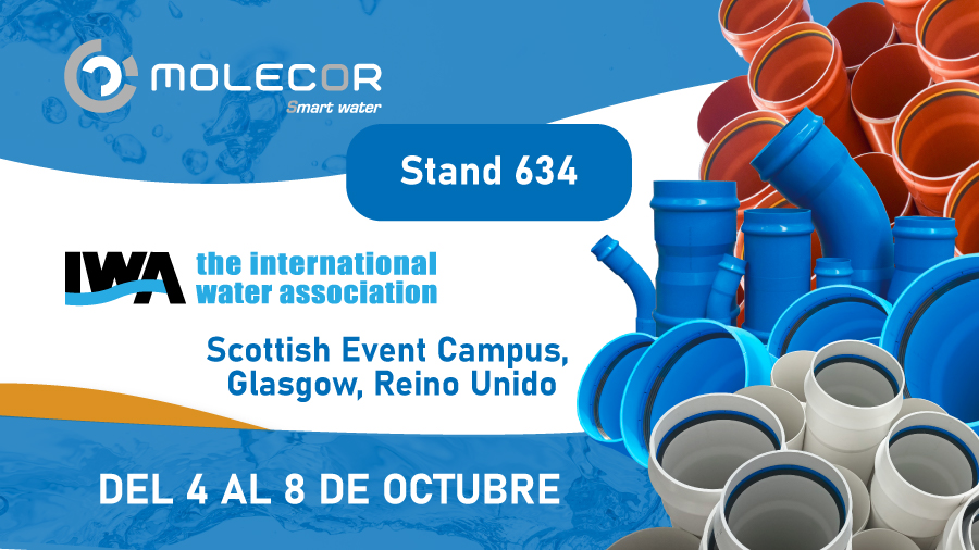 Molecor's tweet photo. Molecor estará presente en la 𝟏𝟓º 𝐞𝐝𝐢𝐜𝐢ó𝐧 𝐝𝐞 𝐈𝐖𝐀 𝐖𝐨𝐫𝐥𝐝 𝐖𝐚𝐭𝐞𝐫 𝐂𝐨𝐧𝐠𝐫𝐞𝐬𝐬 &amp; 𝐄𝐱𝐡𝐢𝐛𝐢𝐭𝐢𝐨𝐧, que se celebrará del 𝟔 𝐚𝐥 𝟖 𝐝𝐞 𝐨𝐜𝐭𝐮𝐛𝐫𝐞 𝐞𝐧 𝐆𝐥𝐚𝐬𝐠𝐨𝐰 🇬🇧 .

📍𝐬𝐭𝐚𝐧𝐝 𝟔𝟑𝟒 

https://t.co/BLUDid3RQi https://t.co/RVRb1MyPHL