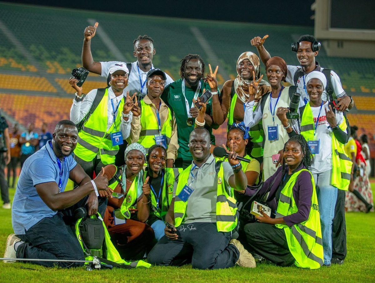 KemoCeesayGFF's tweet photo. Sincere thanks to all Gambian sports journalists and media professionals who covered our U-17 Scorplings’ historic WAFU-A triumph in Dakar.

Your dedication brought this achievement to Gambians worldwide. We appreciate SJAG, sponsors and partners for their support.

Thank you! https://t.co/FcleWHXpxo