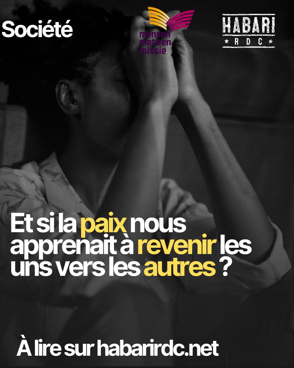 habariRDC's tweet photo. Et si la paix nous apprenait à revenir les uns vers les autres ?

Je connais une histoire qui m’a fait comprendre que les blessures ne se trouvent pas seulement dans les grandes communautés. Elles peuvent aussi naître dans une maison, entre des personnes qui, hier encore, se considéraient comme une même famille 

Lisez l'article ici : https://t.co/VmoQOCCyTX

⬇️ #Peaceday #KimiaRDC
