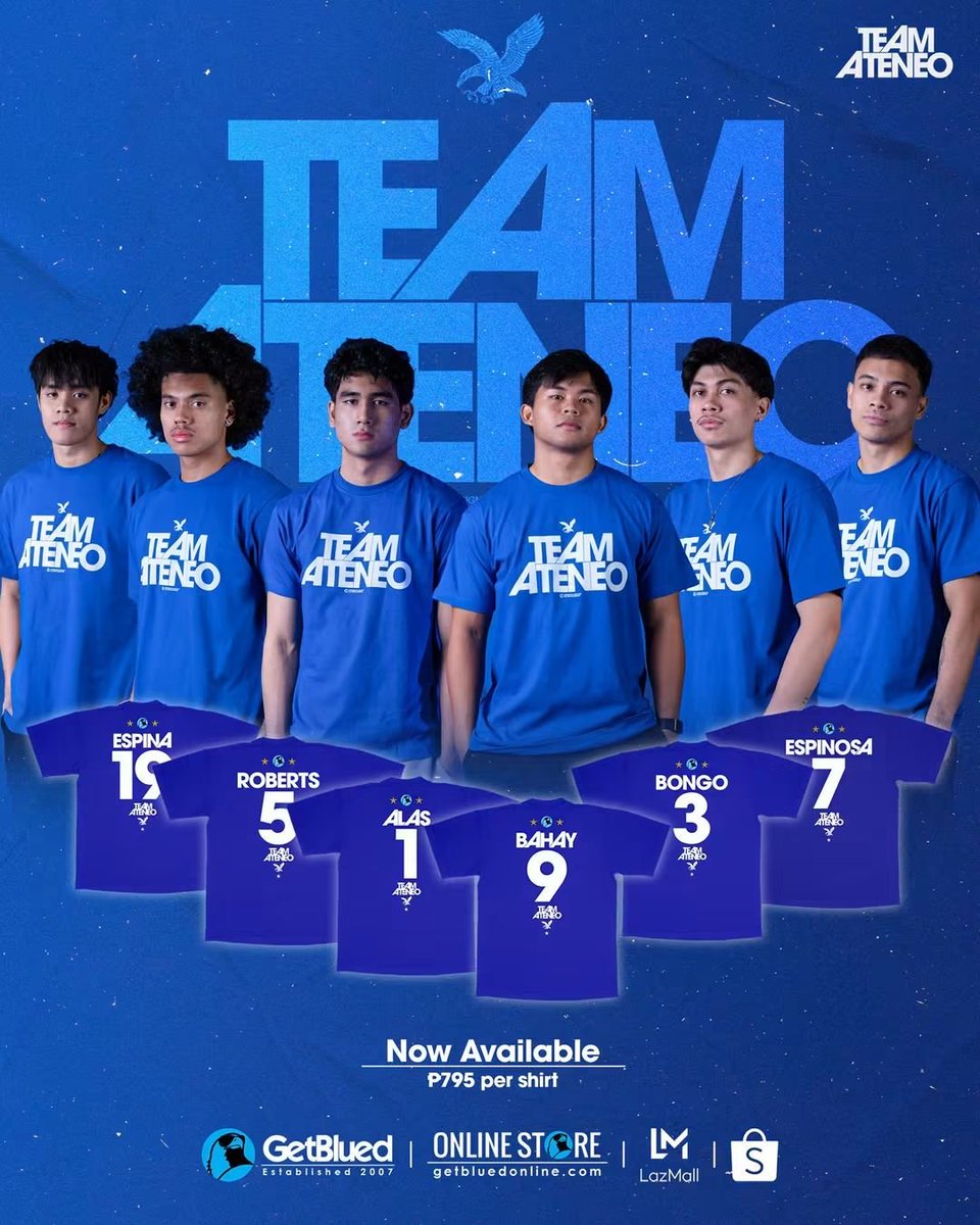 AMBTnewgen's tweet photo. Getblued AMBT shirsey 💙

#Ateneo https://t.co/3p66Z3cunJ